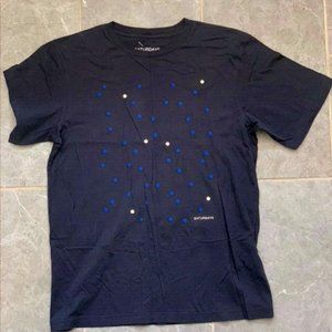Saturdays Surf NYC Mens Dark Navy Blue Polka Dot XL T-shirt Brand New